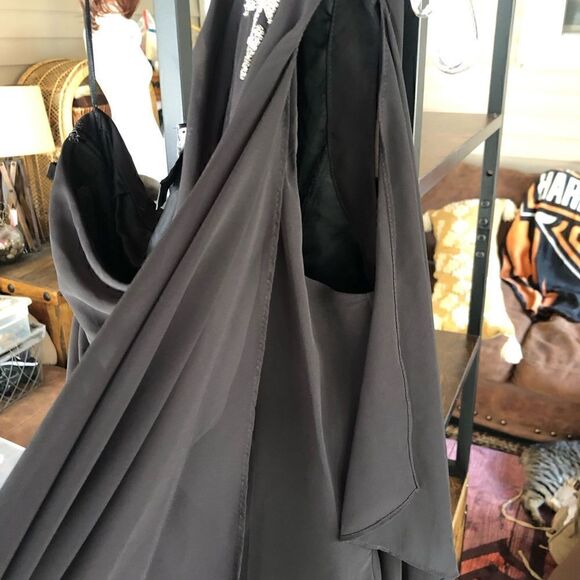 JS Boutique black one shoulder jeweled dress.size 12. - Picture 12 of 13